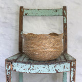 Seagrass Basket Planter With Frill Edge