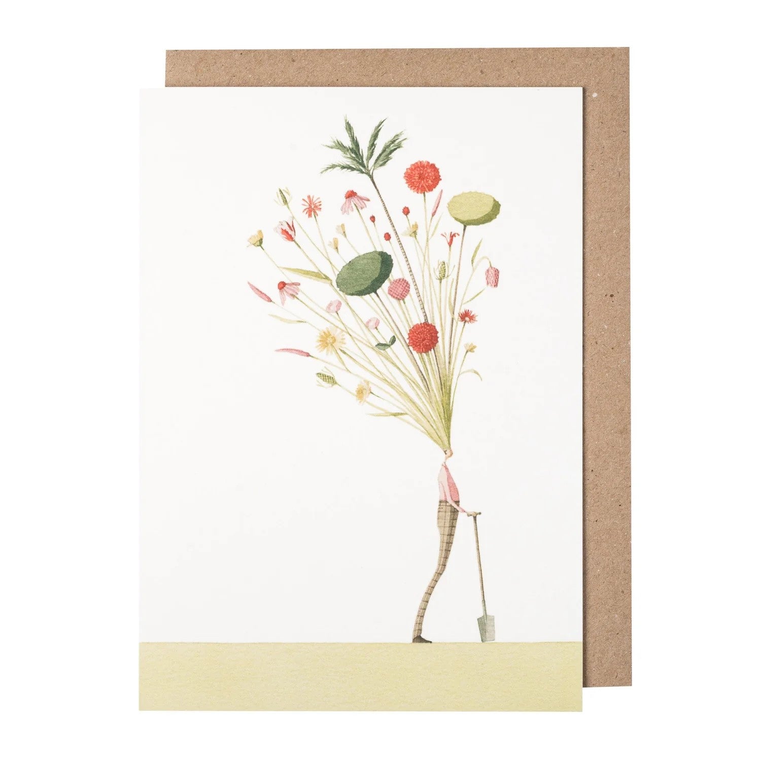 Laura Stoddart Seed Head greetings card at Mad Lilies. Elegant botanical card designed and made in England on sustainable paper.
