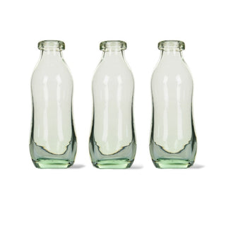 Set Of Three Recycled Glass Bottles