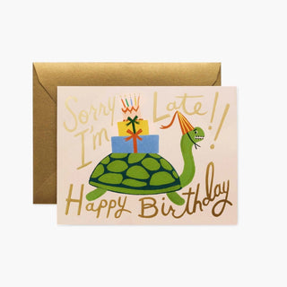 Turtle Belated Birthday Greeting Card