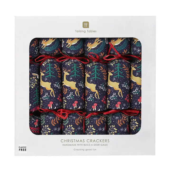 Twilight Blue 6 Pack of Christmas Crackers