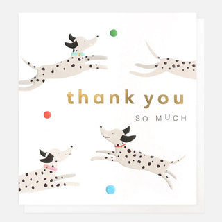 Excited Dogs Thank You Card