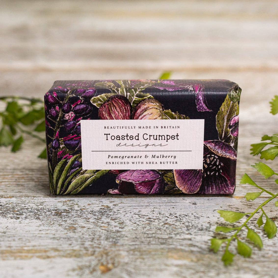 British Made Pomegranate and Mulberry Soap enriched with shea butter