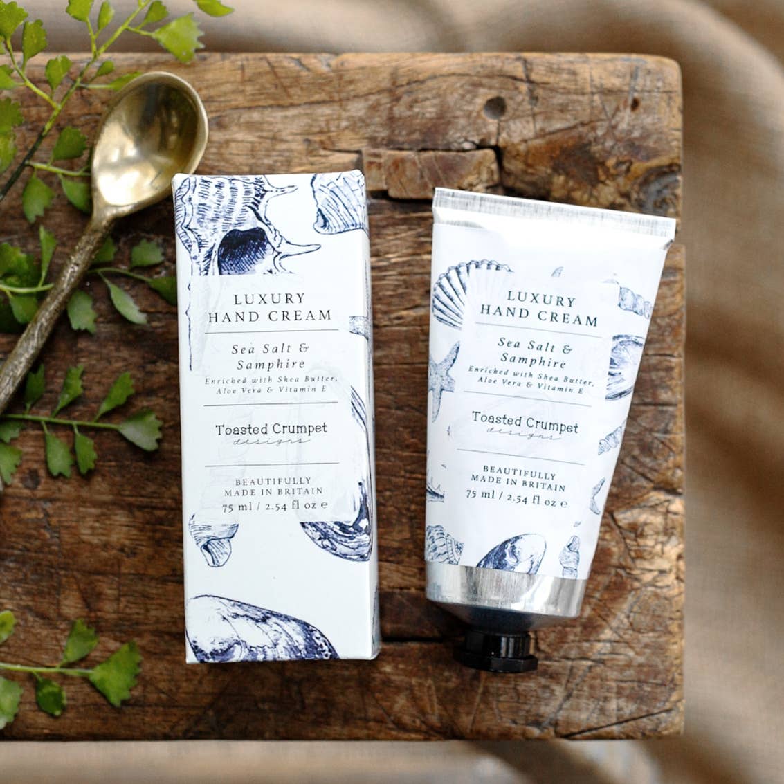Luxury sea salt and crumpet hand cream