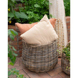 Solina Linen Rust Cushion - Square