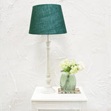 Green Natural Linen Lampshade 35cm
