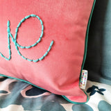 Jordan Lovell A - We Found Love Embroidered Velvet Cushion