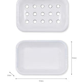 White Enamel Soap Dish