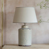 Tilos Ceramic Lamp With Cream Shade