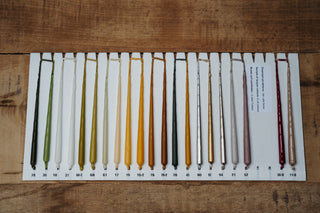 Ester & Erik Taper Candles -  Sample Cards