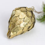 Fir Cone Decoration Antique Gold – Large