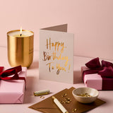 Ivory Happy Birthday To You! Card | Luxury Birthday Greeting Card