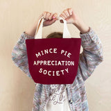 Mince Pie Appreciation Society Mini Canvas Bag
