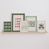 Cin Cin Wall Art Print – Cream & Olive Green Kitchen Typography Art
