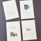 No Words Letterpress Card