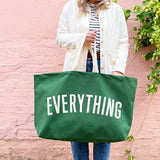 Everything Really Big Bag – Oversized Canvas Tote - Forest Green