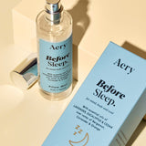 Aery Before Sleep Pillow Mist with calming lavender, cedarwood and bergamot fragrance for pillows, bedding and relaxing bedtime rituals.