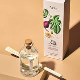Aery Fig Leaf Reed Diffuser with natural reeds, featuring fig, coconut and cedarwood fragrance for long-lasting home scent.