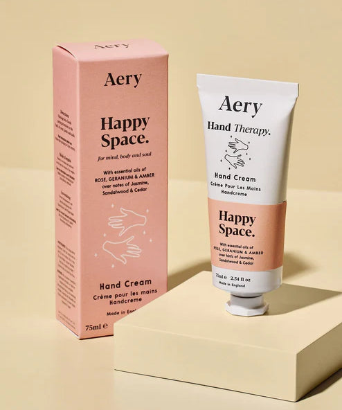 Keep hands soft and happy with Aery’s Positive Energy hand cream. With rose, jasmine, and sandalwood — vegan, soothing, and 98% natural.