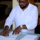 Block Printed Ruled Notebook (A5) - Ditsy Floral Blush