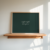 Night Night, Love You Art Print