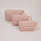 Organic Cotton Toiletry Bag (Small) - Ditsy Floral Blush