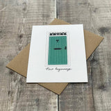 New Beginnings Housewarming Card – Door Illustration