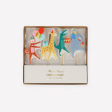 Meri Meri Animal Parade Birthday Candles | Cake Candles (Pack of 4)
