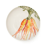 BlissHome Heritage Carrots handmade ceramic supper bowl with textured carrot design