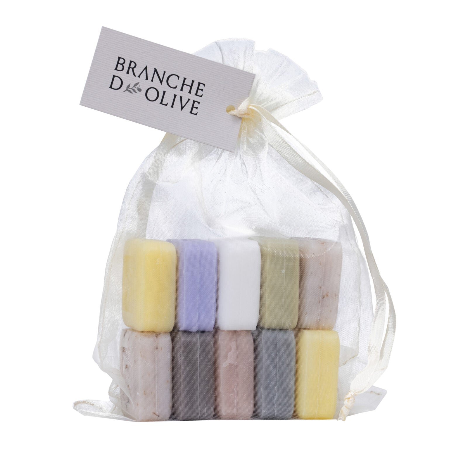 Branche d’Olive assorted mini soaps bag of ten 25g fragranced soaps