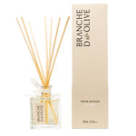 Branche d’Olive Cloud reed diffuser with blackcurrant rose violet and sandalwood fragrance.