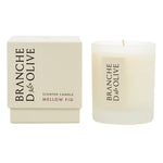 Branche d’Olive Mellow Fig boxed scented candle in frosted glass