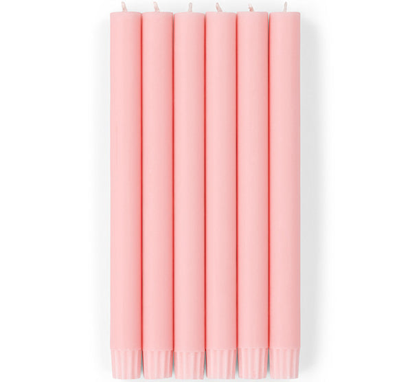 Add elegant colour to your table with British Colour Standard Orchid Pink dinner candles. Fair Trade, hand-poured, non-drip taper candles with an 8-hour burn time.