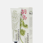C.Atherley Geranium No.3 ceramide-rich botanical hand cream 75ml with natural citronella essential oils, made in England.
