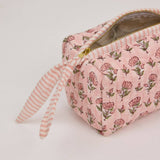 Organic Cotton Toiletry Bag (Small) - Ditsy Floral Blush