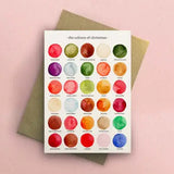 The Colours of Christmas Greetings Card
