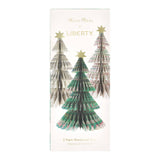 Meri Meri x Liberty Paper Honeycomb Christmas Trees – Set of 3