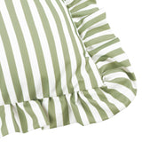 Millie Ruffle Striped Outdoor Cushion – Heritage Stripe