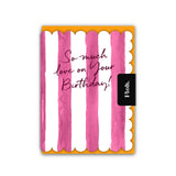 So Much Love On Your Birthday Card | Colourful Birthday Card