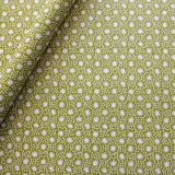 Shop Cambridge Imprint Animalcules wrapping paper in Bawden Green. A refined small-scale heritage print perfect for luxury gift wrapping and paper crafts.