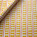 Cambridge Imprint Charleston Stripe wrapping paper featuring an artistic three-colour striped pattern inspired by Charleston House, Sussex.