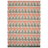Cambridge Imprint Dancing Trees Christmas wrapping paper featuring a colourful designer Christmas tree pattern.