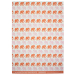 Shop Cambridge Imprint Elephant wrapping paper featuring a colourful marching elephant design. Luxury matte gift wrap printed in England.
