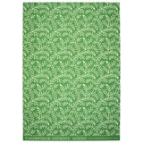 Cambridge Imprint Sprig wrapping paper in pea green, featuring a delicate botanical pattern of flowing stems and leaves on matte paper.