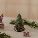 Arleen Green Melange handmade ceramic Christmas trees in small and large sizes