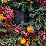 Luxury Christmas wreath making workshop at Mad Lilies in Banstead, Surrey