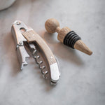 Classic Bottle Opener and Wine Stopper Set for home entertaining.