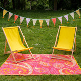 Paisley Print Cotton Bunting | Colourful Reusable Fabric Party Decoration