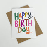 Happy Birthday – Colourful Greeting Card