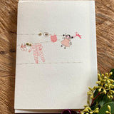 Baby Girl Washing Line Card